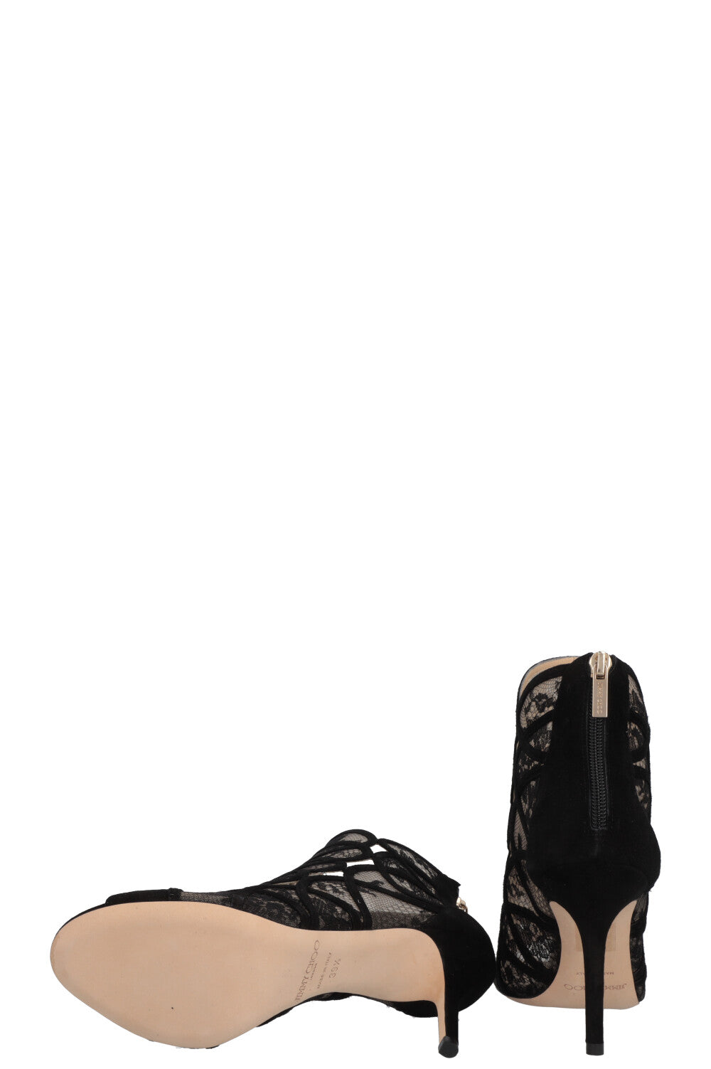 JIMMY CHOO Heels Lace Suede Black