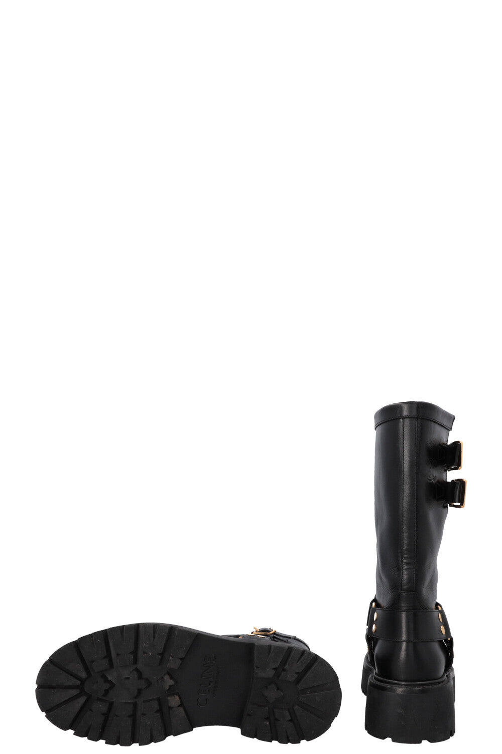 CELINE Biker Boots Black
