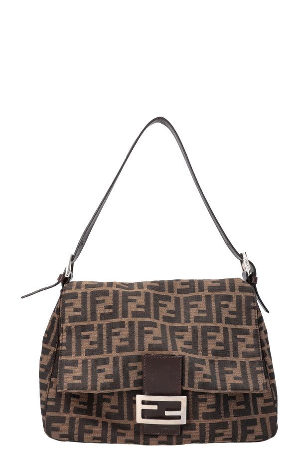 FENDI Sac Baguette Zucca Marron