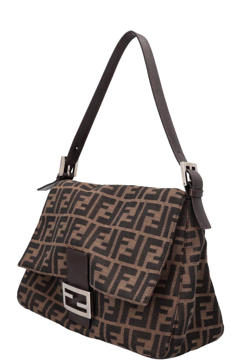 FENDI Baguette Bag Zucca Brown