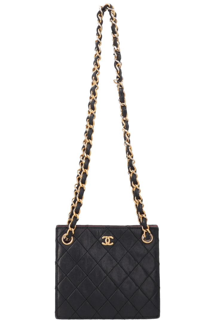 CHANEL Vintage Square Bag Mini Black