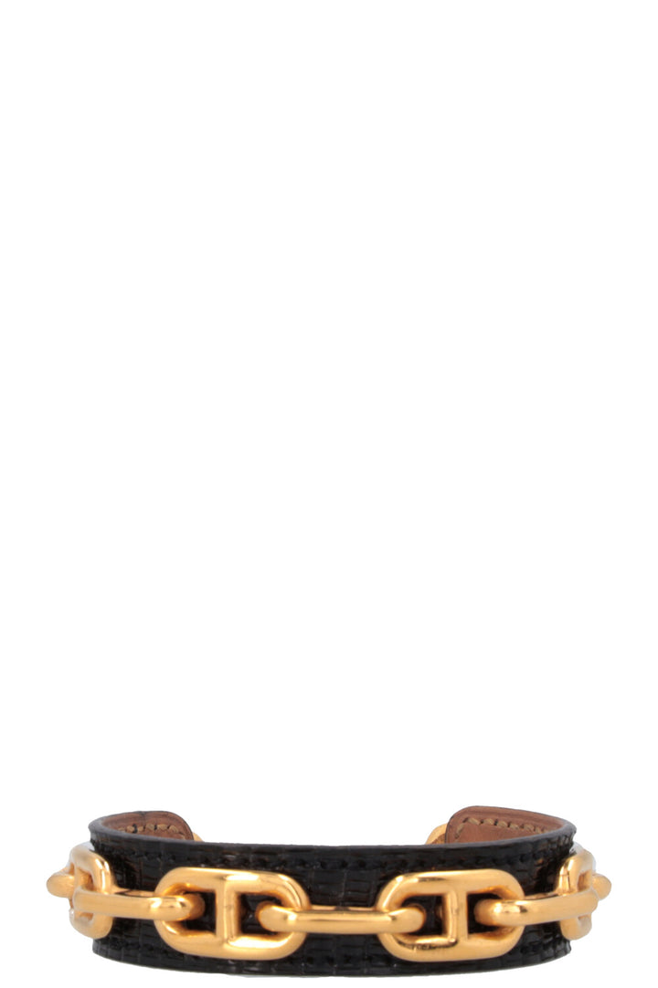 HERMÈS Chaine D´Ancre Bangle Gold Black