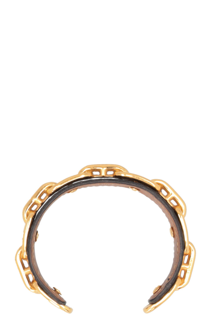 HERMÈS Chaine D´Ancre Bangle Gold Black
