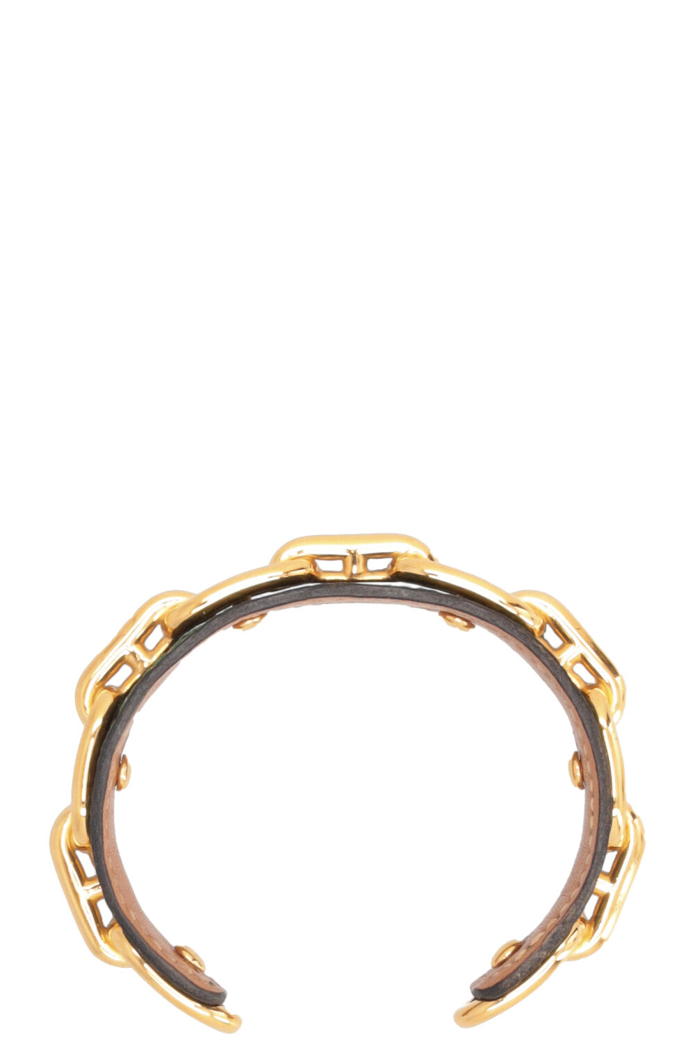 HERMÈS Chaine D'Ancre Bracelet Alligator Mississippiensis Or Vert