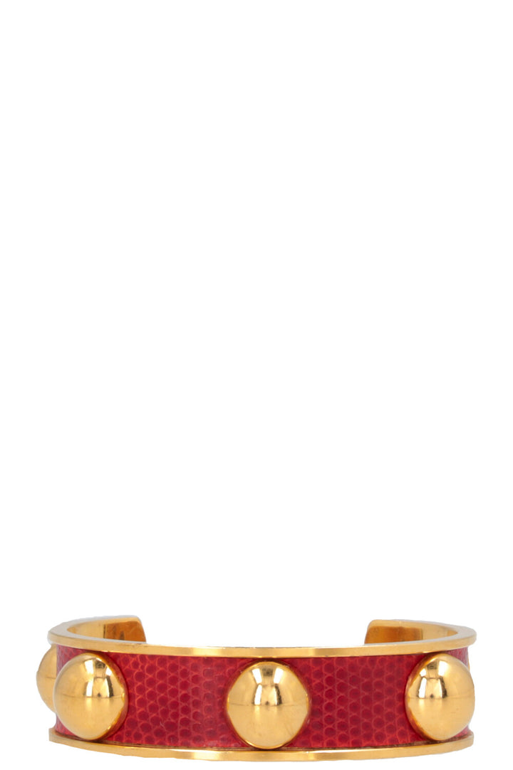 HERMÈS Bangle Gold Red