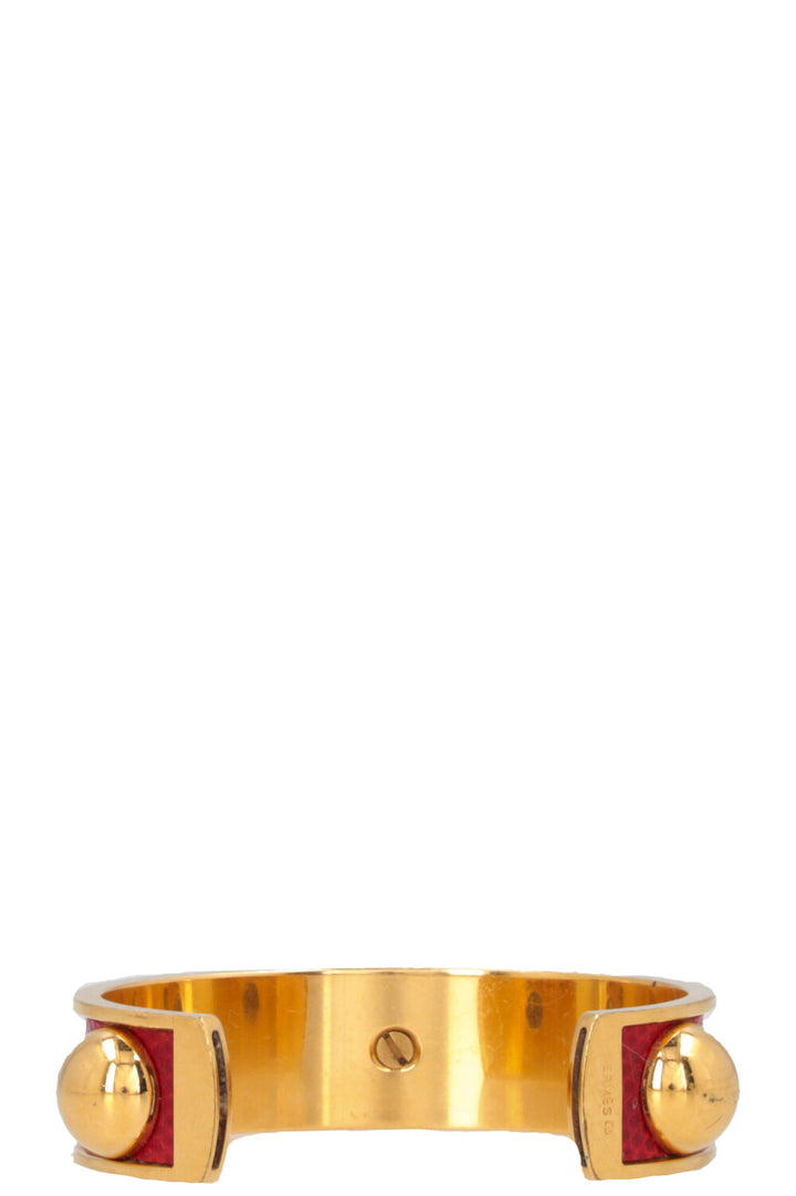 HERMÈS Bangle Gold Red