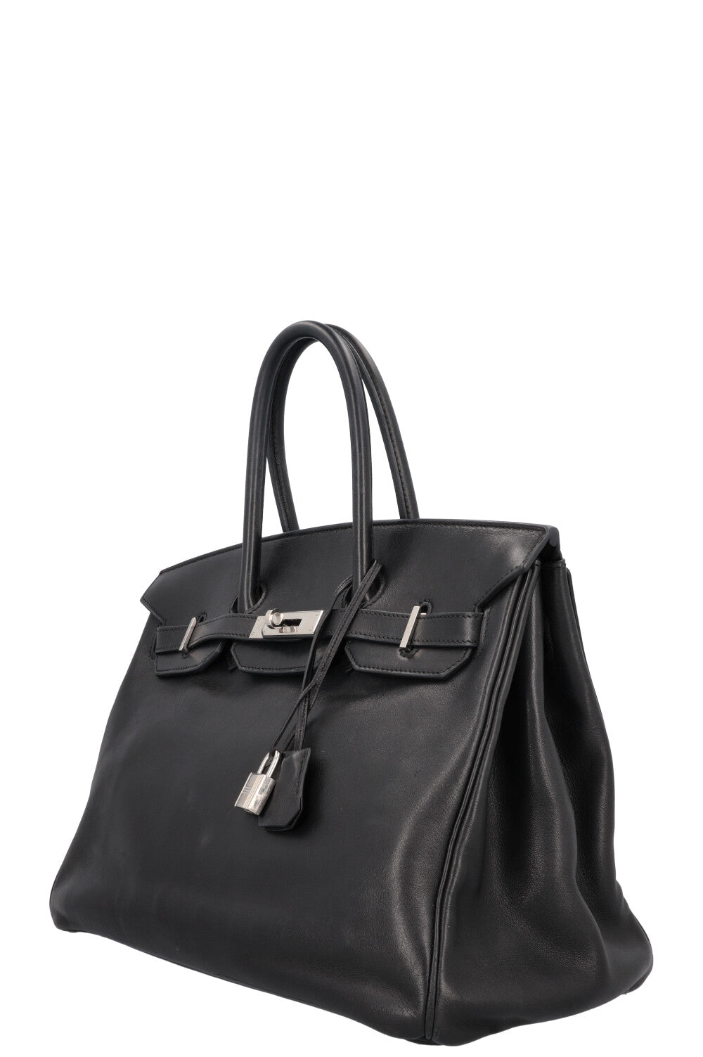 HERMÈS Birkin 35 Retourne Swift Palladium Noir