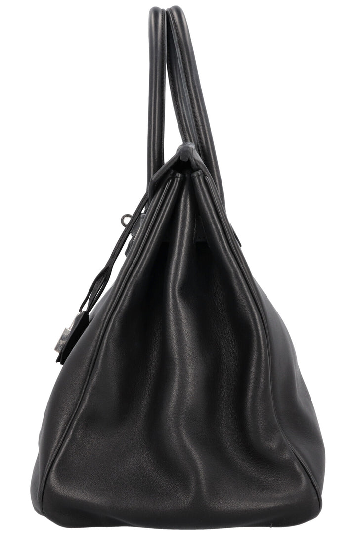HERMÈS Birkin 35 Retourne Swift Palladium Noir