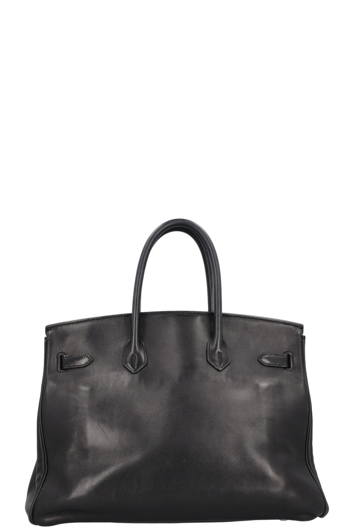 HERMÈS Birkin 35 Retourne Swift Palladium Noir