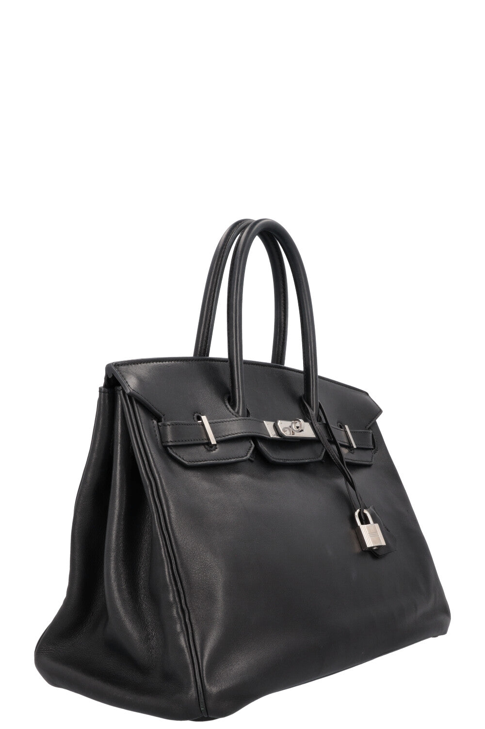 HERMÈS Birkin 35 Retourne Swift Palladium Noir