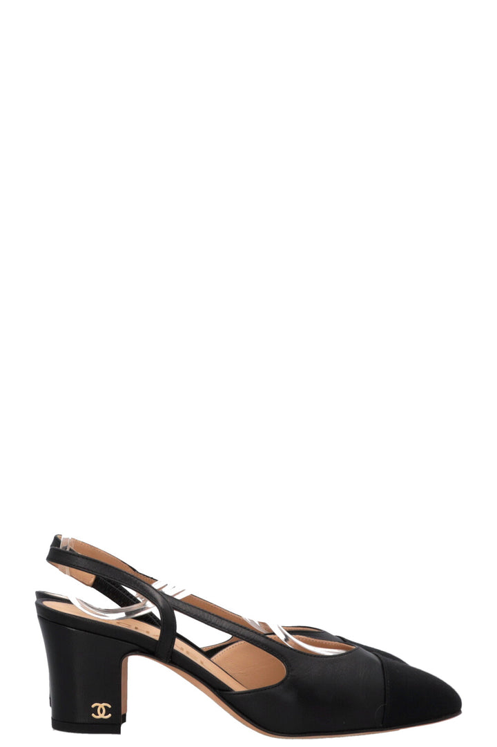 CHANEL Classic Slingback Heels Black