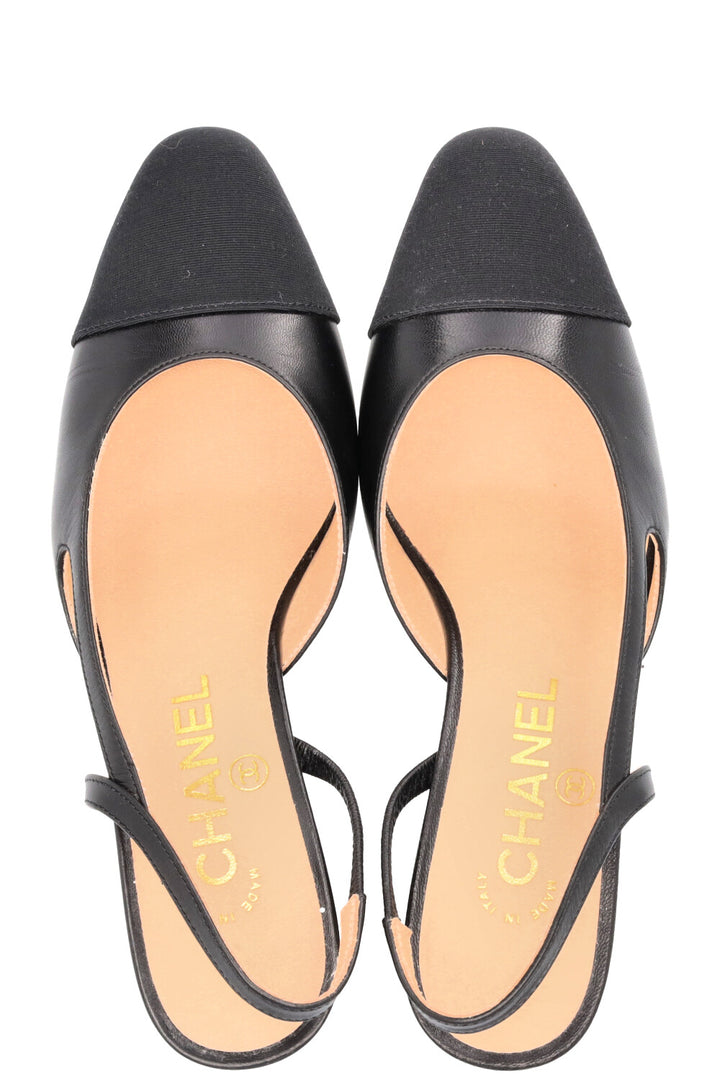 CHANEL Classic Slingback Heels Black