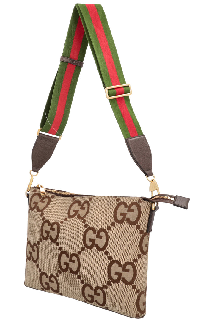 GUCCI Jumbo GG Messenger Bag Brown