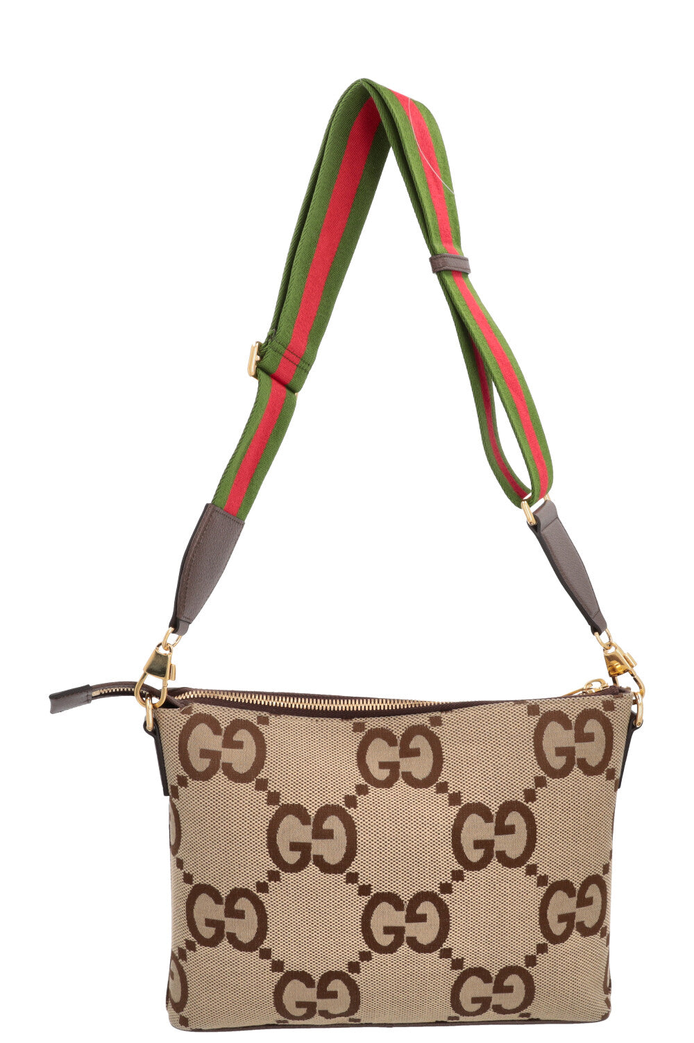 GUCCI Jumbo GG Messenger Bag Brown