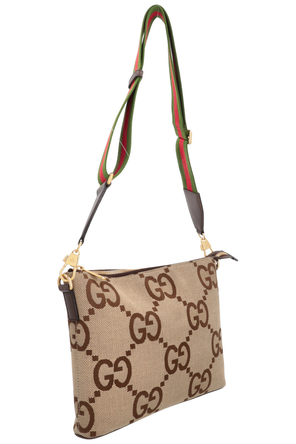 GUCCI Jumbo GG Messenger Bag Brown