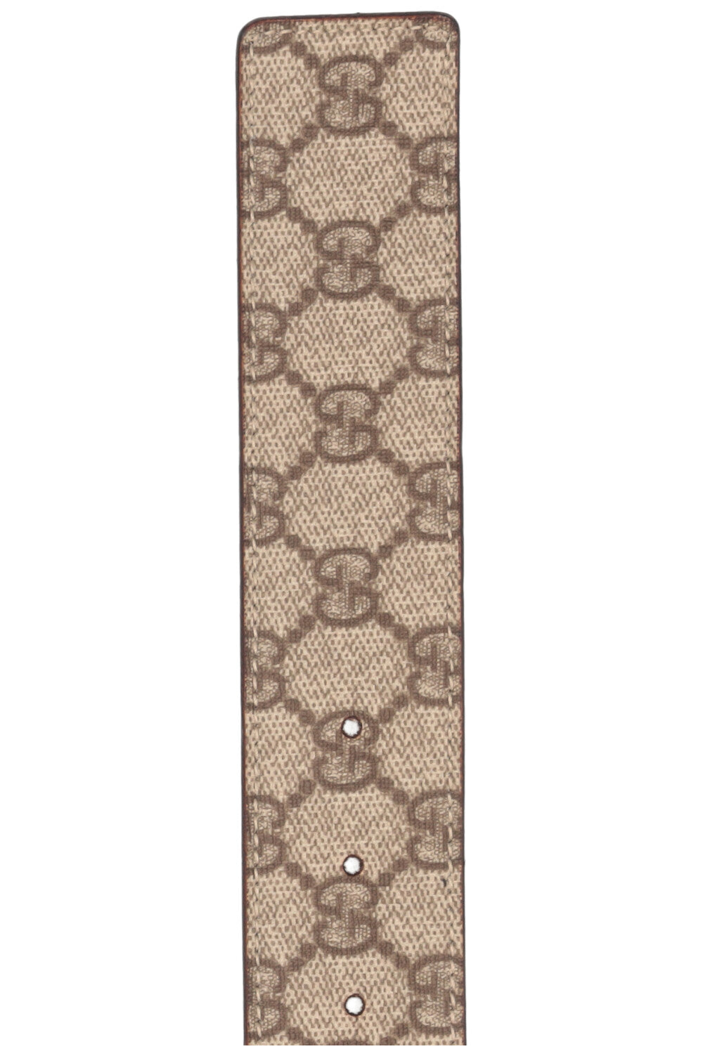 GUCCI Interlocking GG Belt Supreme Canvas Brown
