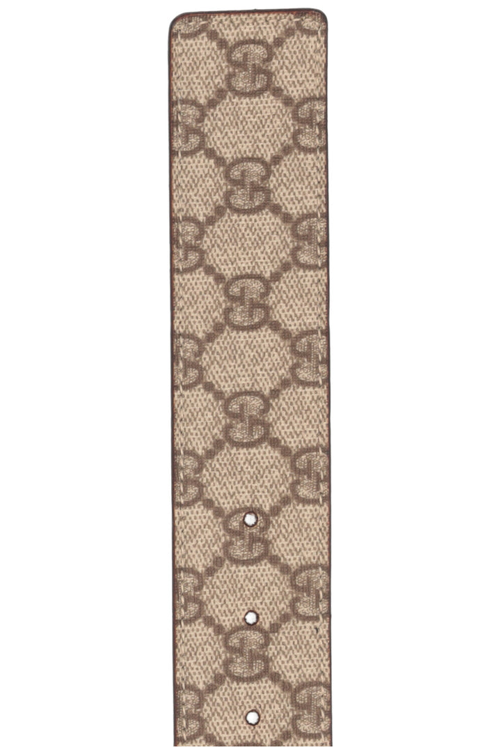 GUCCI Interlocking GG Belt Supreme Canvas Brown