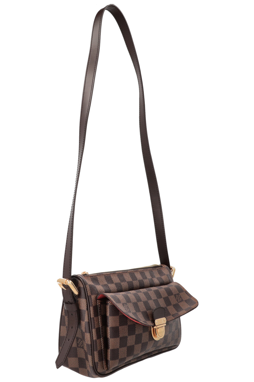 LOUIS VUITTON Ravello Crossbody Bag GM Damier Ebene