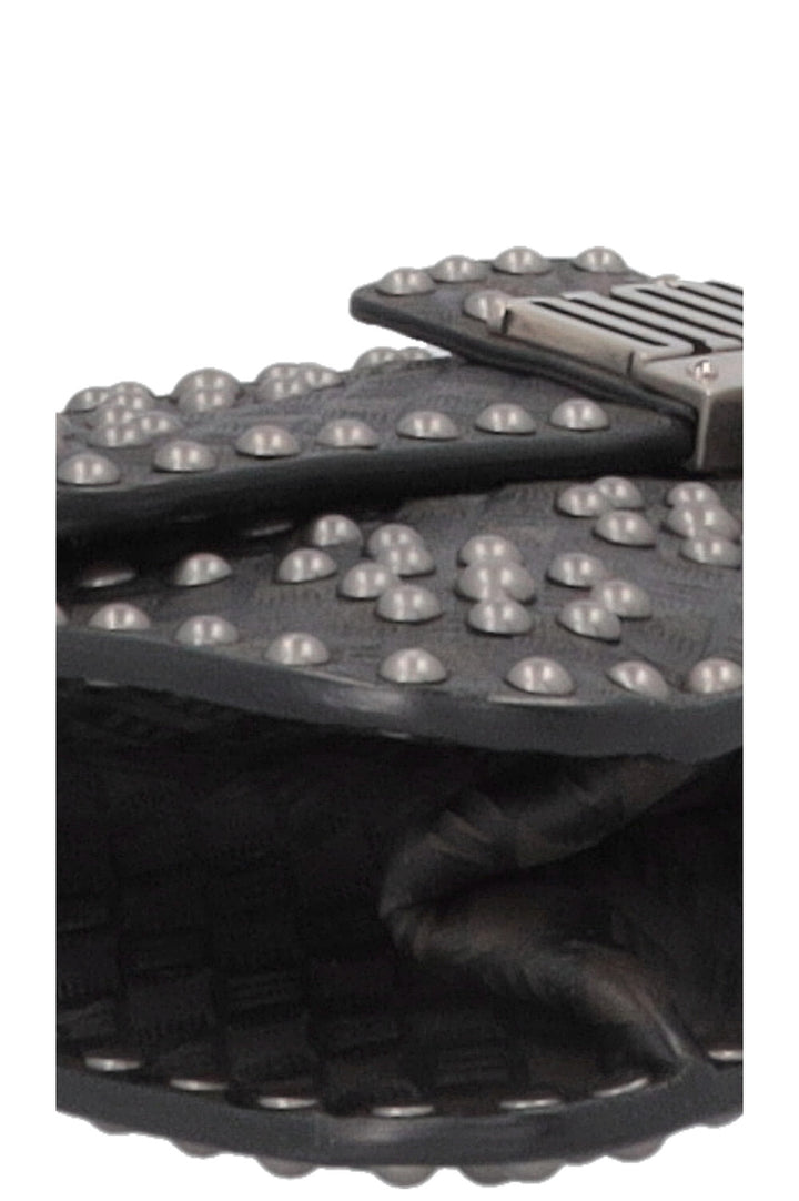 CHRISTIAN DIOR DiorAddict Studded Flap Bag Black