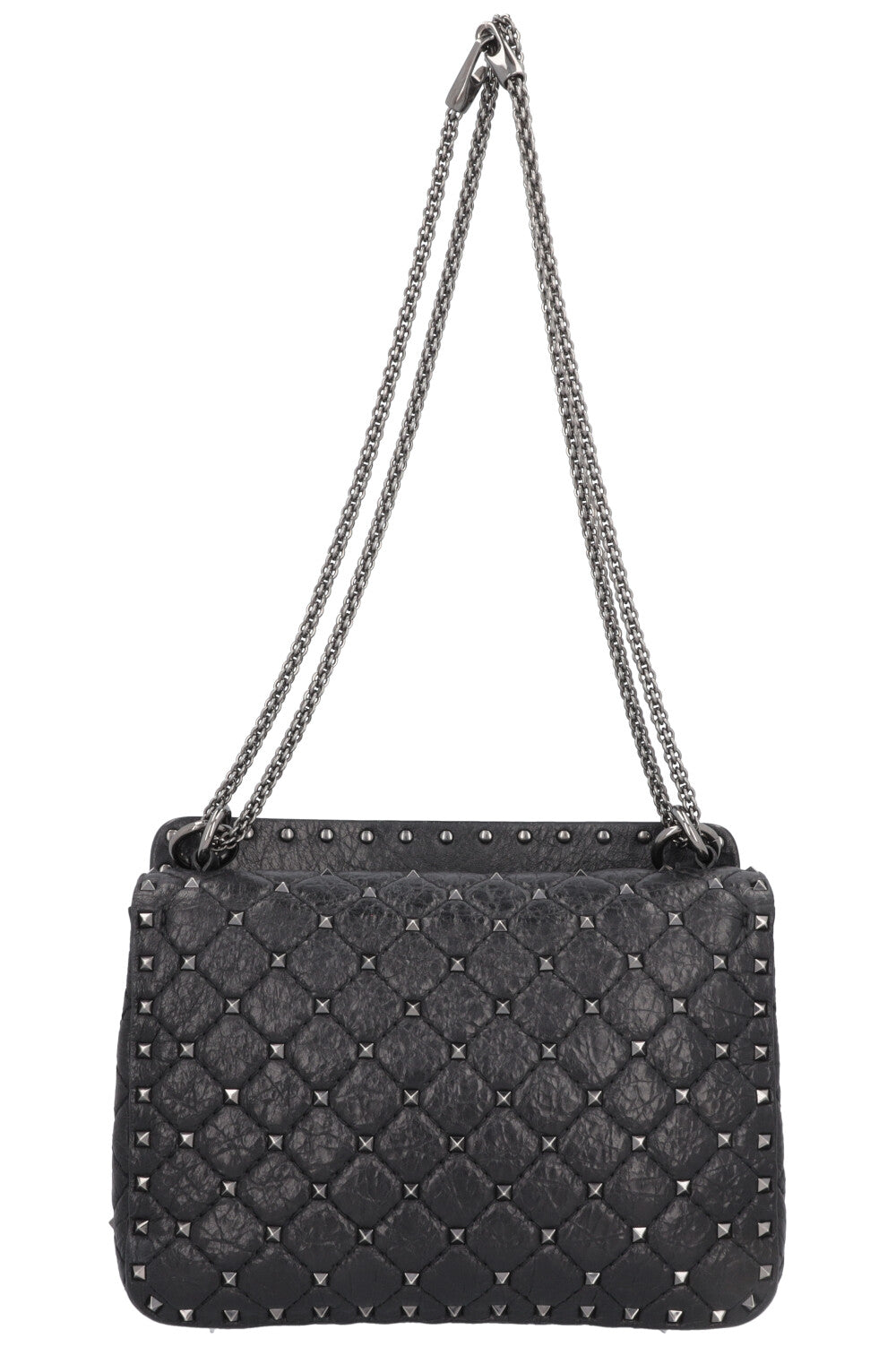 VALENTINO Medium Rockstud Spike Bag Black