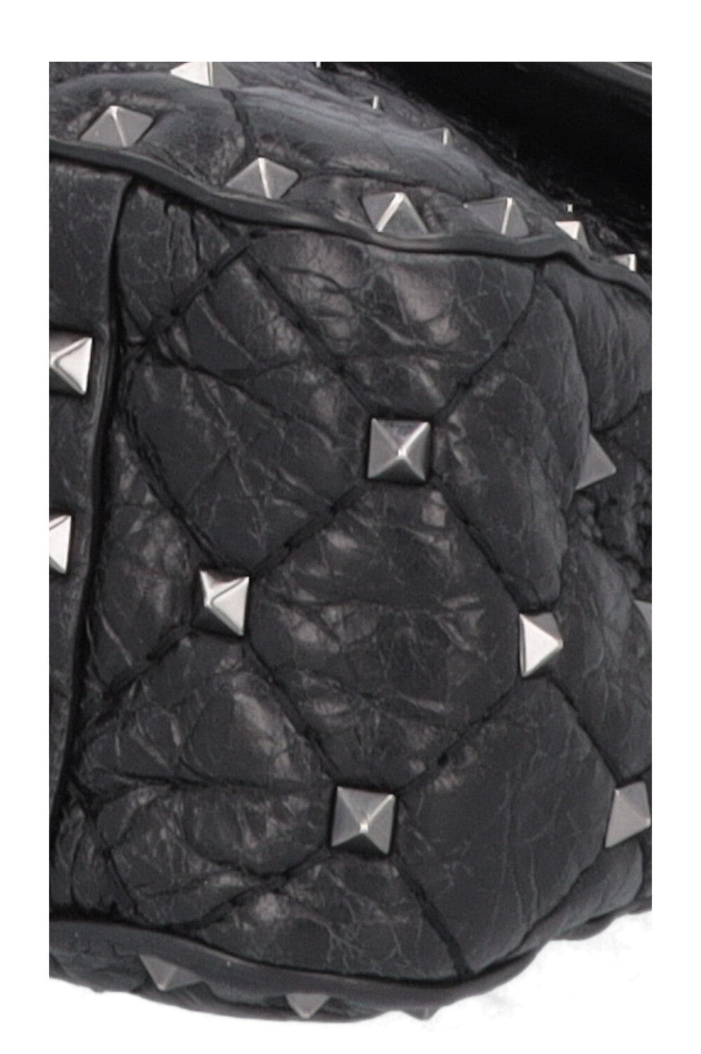 VALENTINO Medium Rockstud Spike Bag Black