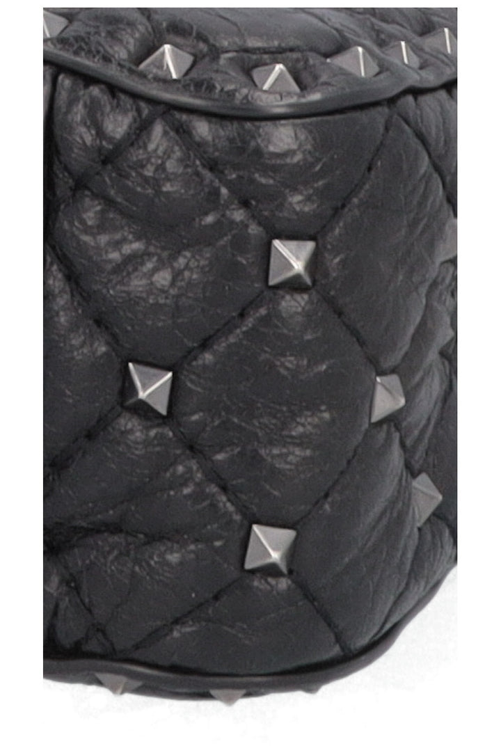 VALENTINO Medium Rockstud Spike Bag Black