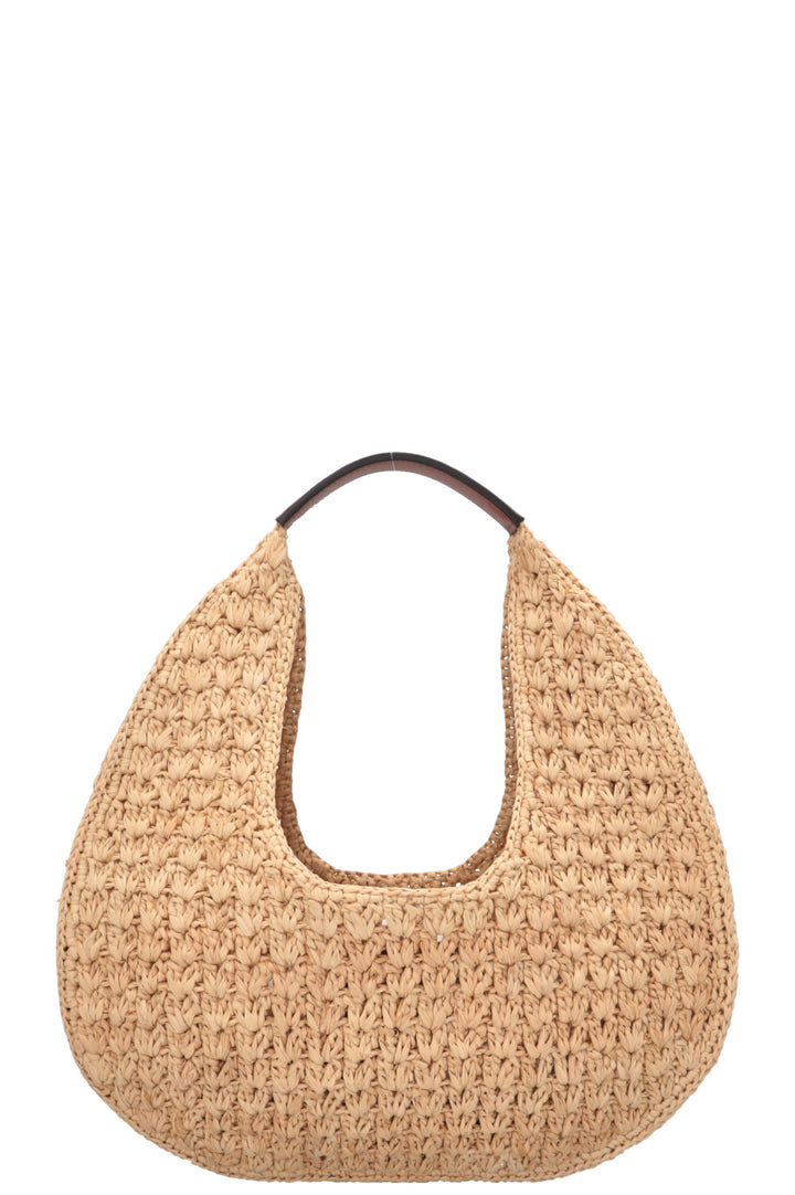 Sac porté épaule CELINE Triomphe en raphia