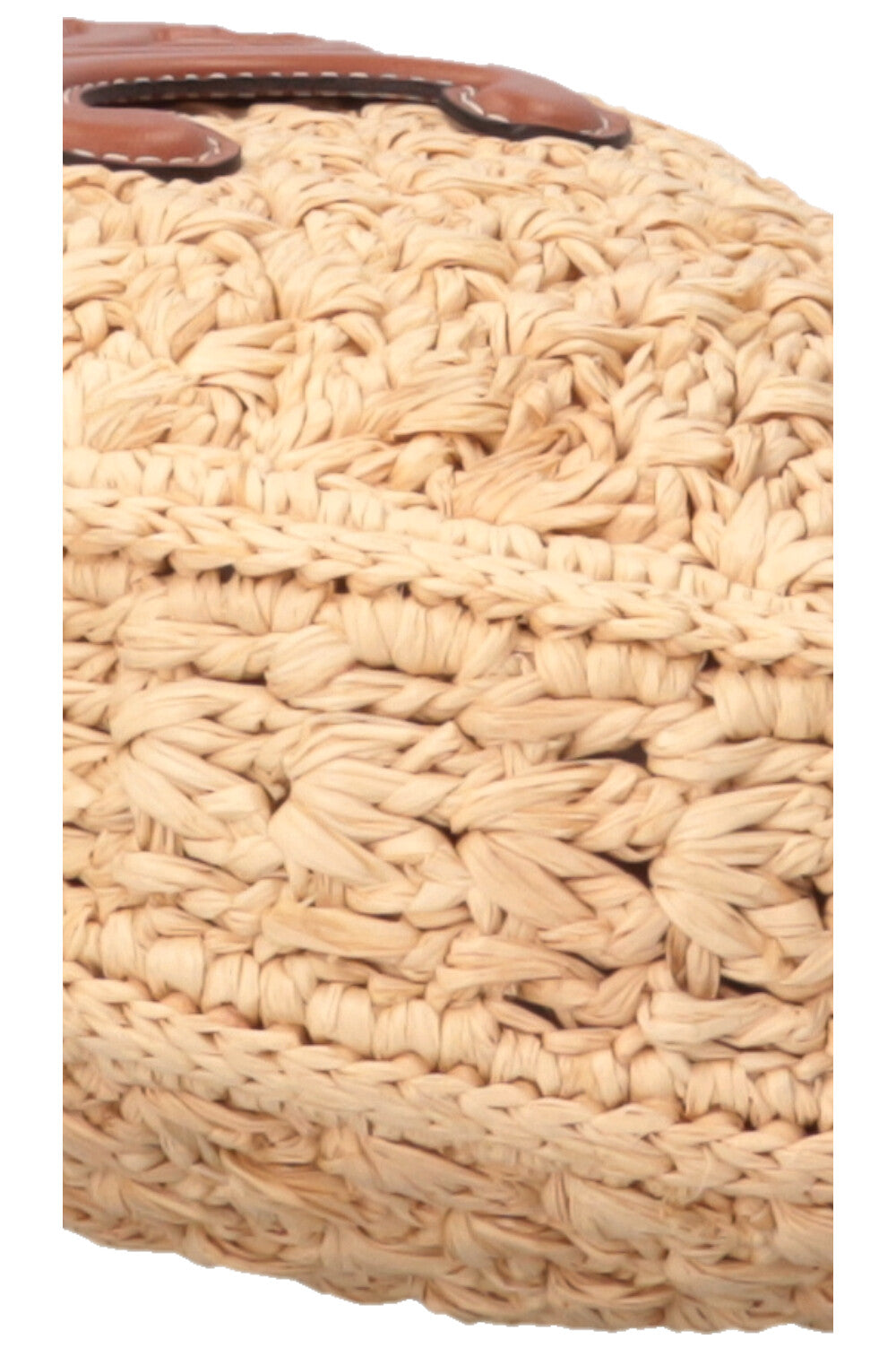 Sac porté épaule CELINE Triomphe en raphia