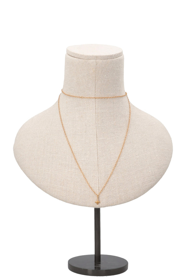 OLE LYNGGAARD ​​​​Petit collier à feuilles en or jaune 18 carats
