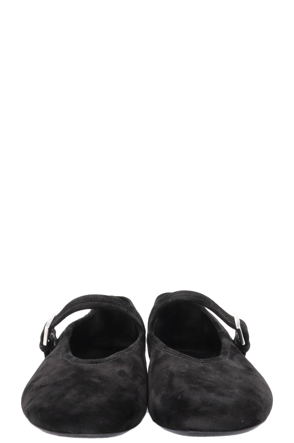 THE ROW Boheme Mary Jane Ballet Flats Suede Black