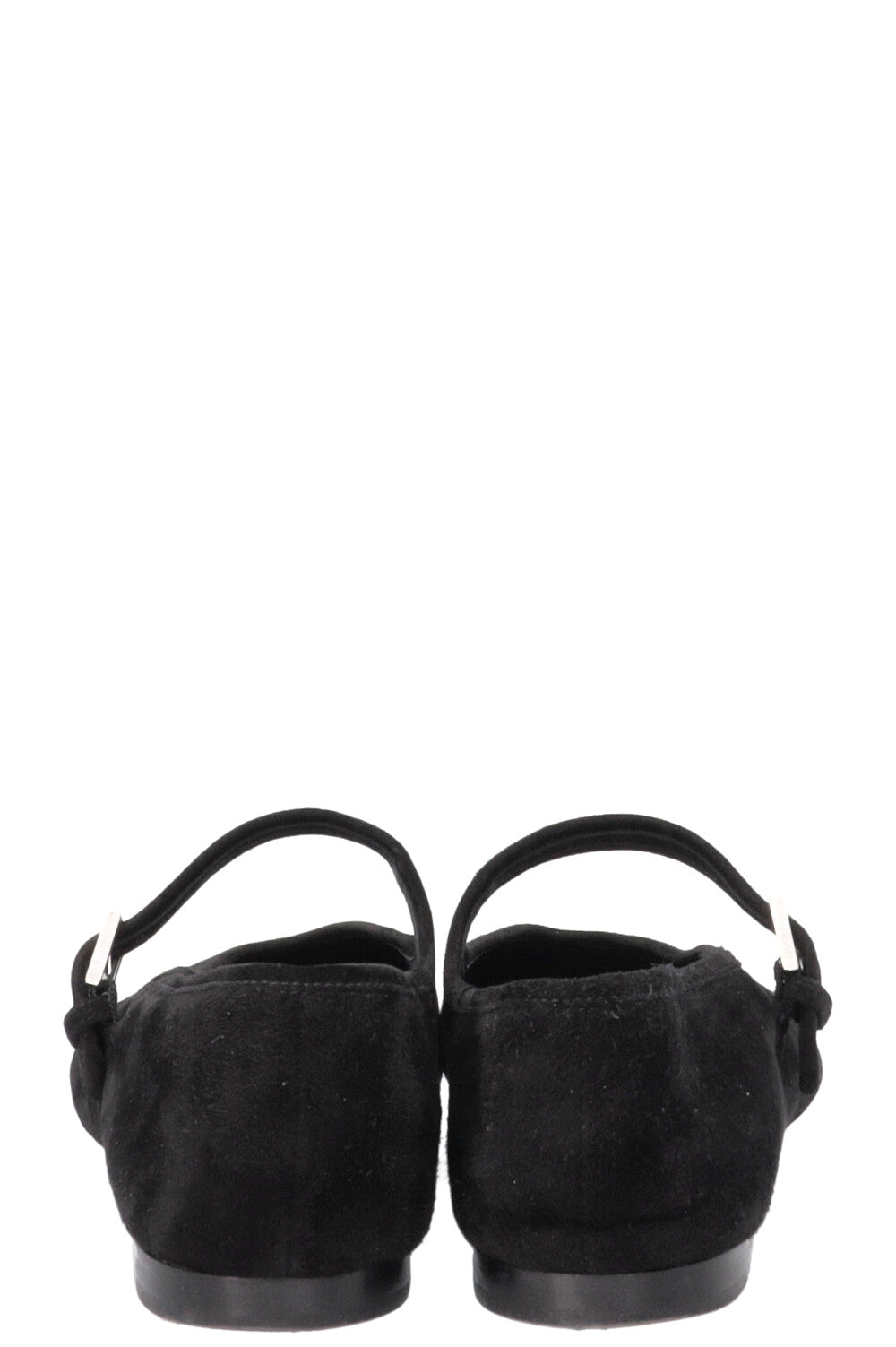 THE ROW Boheme Mary Jane Ballet Flats Suede Black