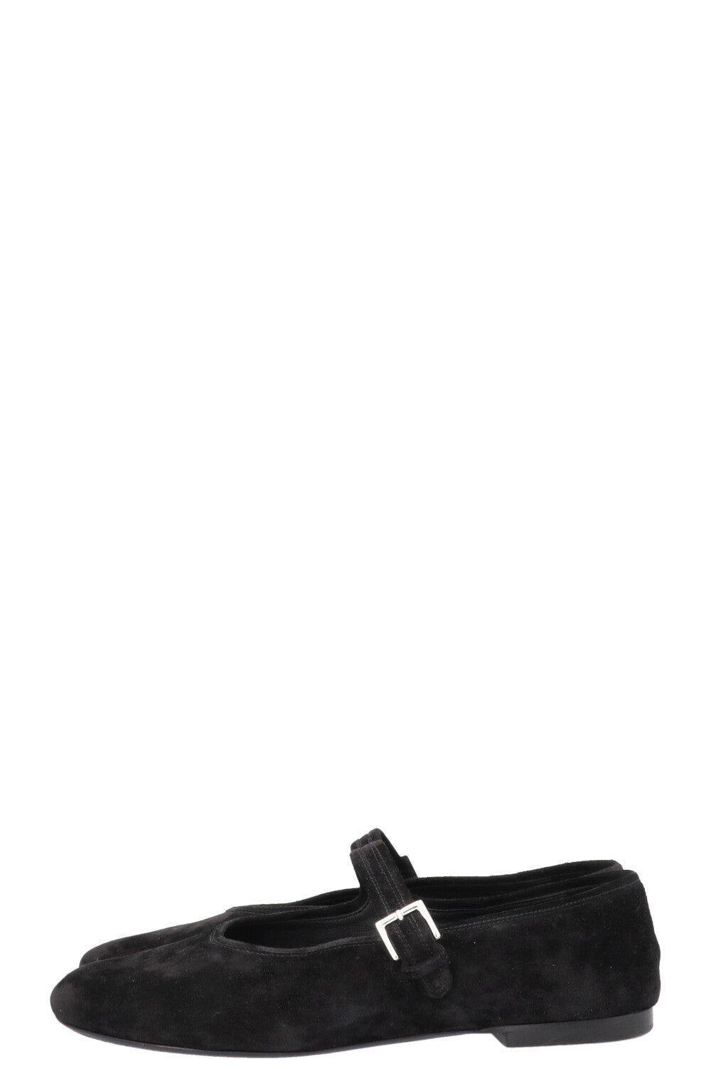 THE ROW Boheme Mary Jane Ballet Flats Suede Black