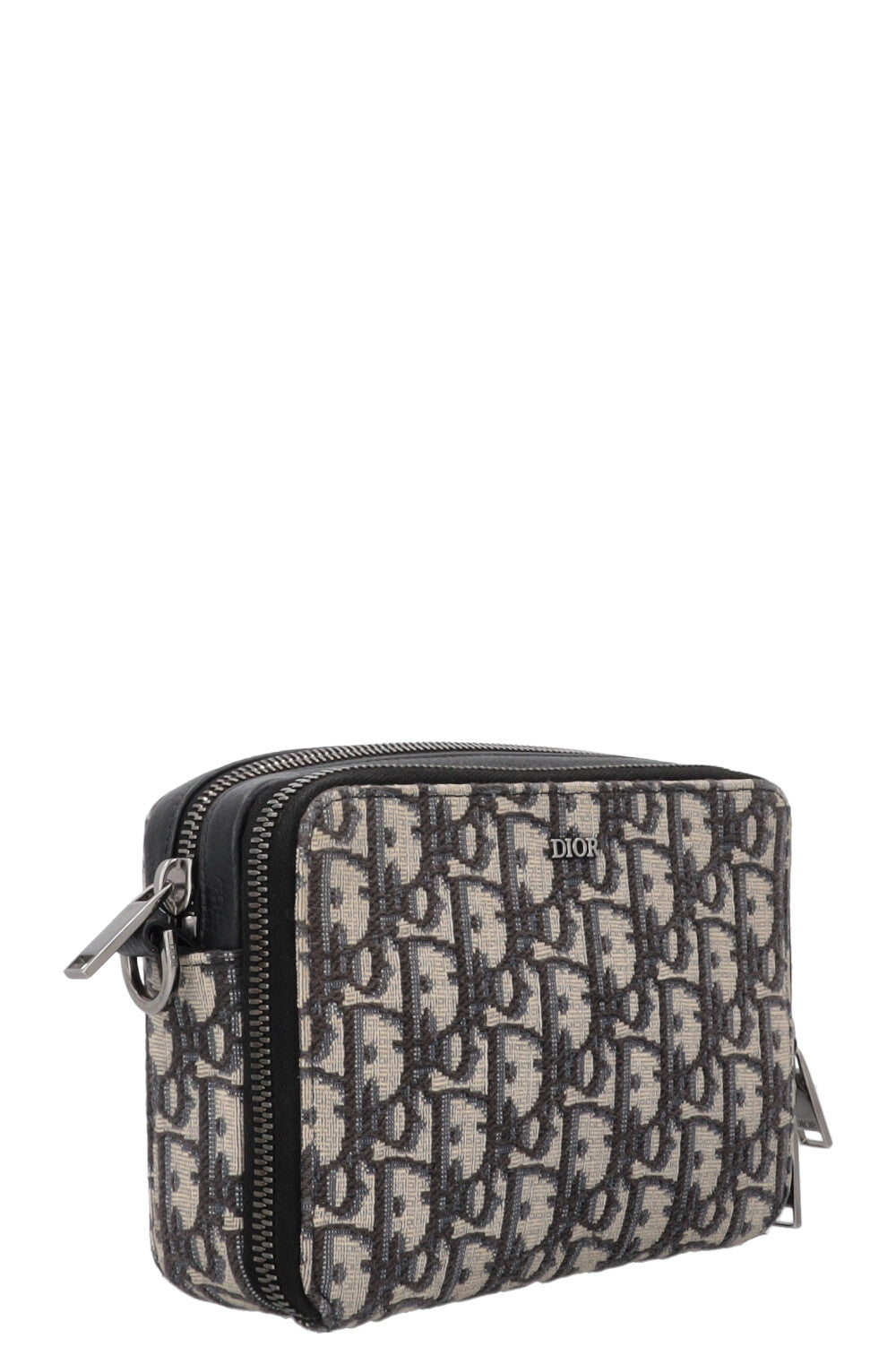 CHRISTIAN DIOR Crossbody Pouch Oblique Blue