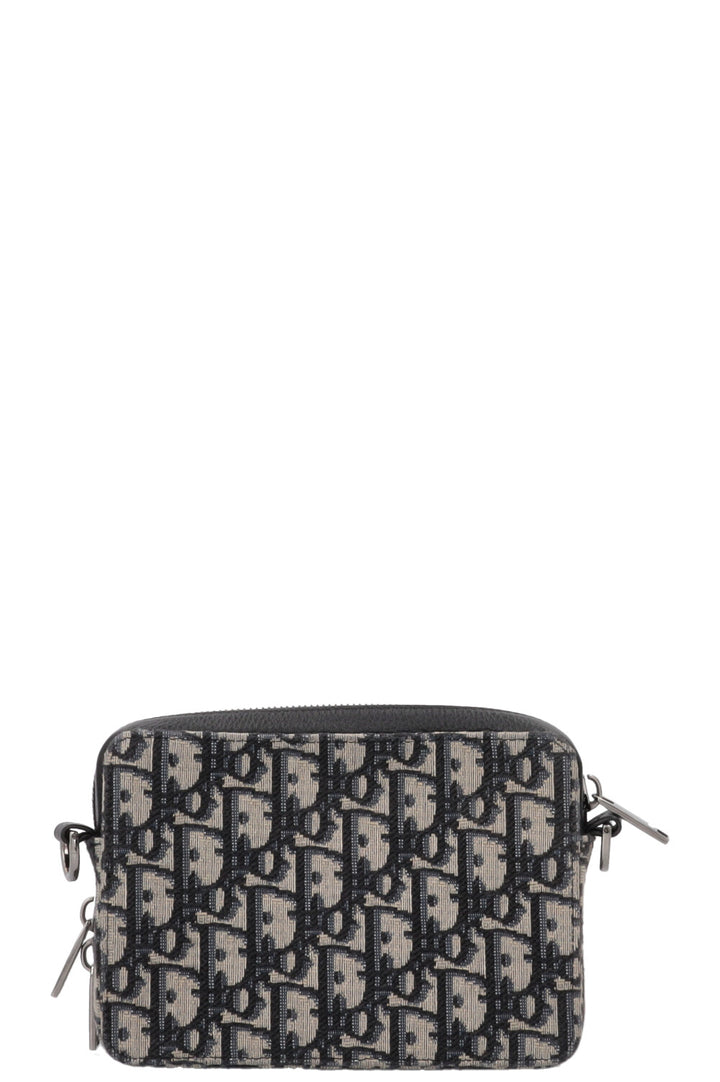 CHRISTIAN DIOR Crossbody Pouch Oblique Blue