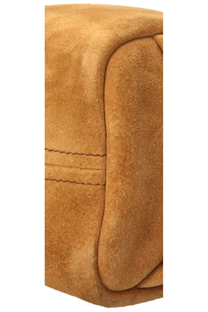 PRADA Shoulder Bag Suede Cinnamon