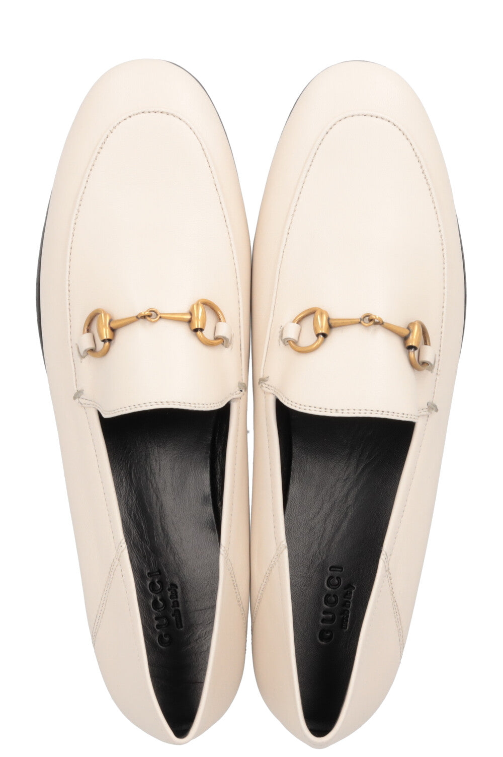 GUCCI Jordaan Loafer Leather Ivory