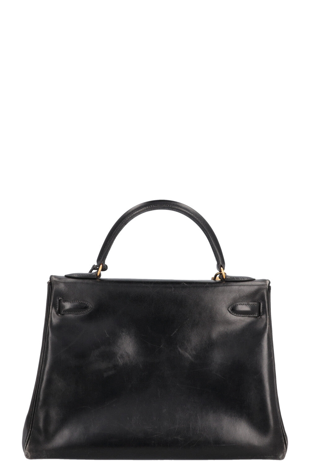 HERMÈS Vintage Kelly 32 Box Black