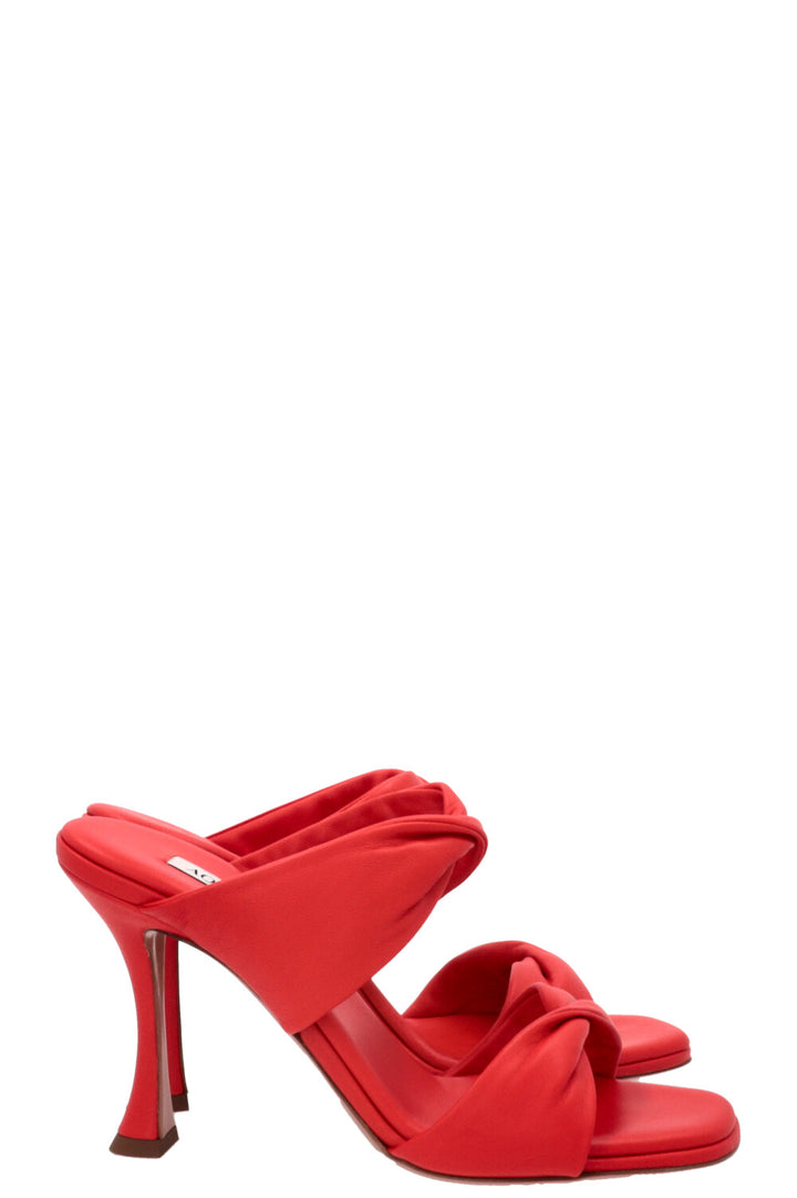 AQUAZZURA Twist Sandal Heels 95 Strawberry