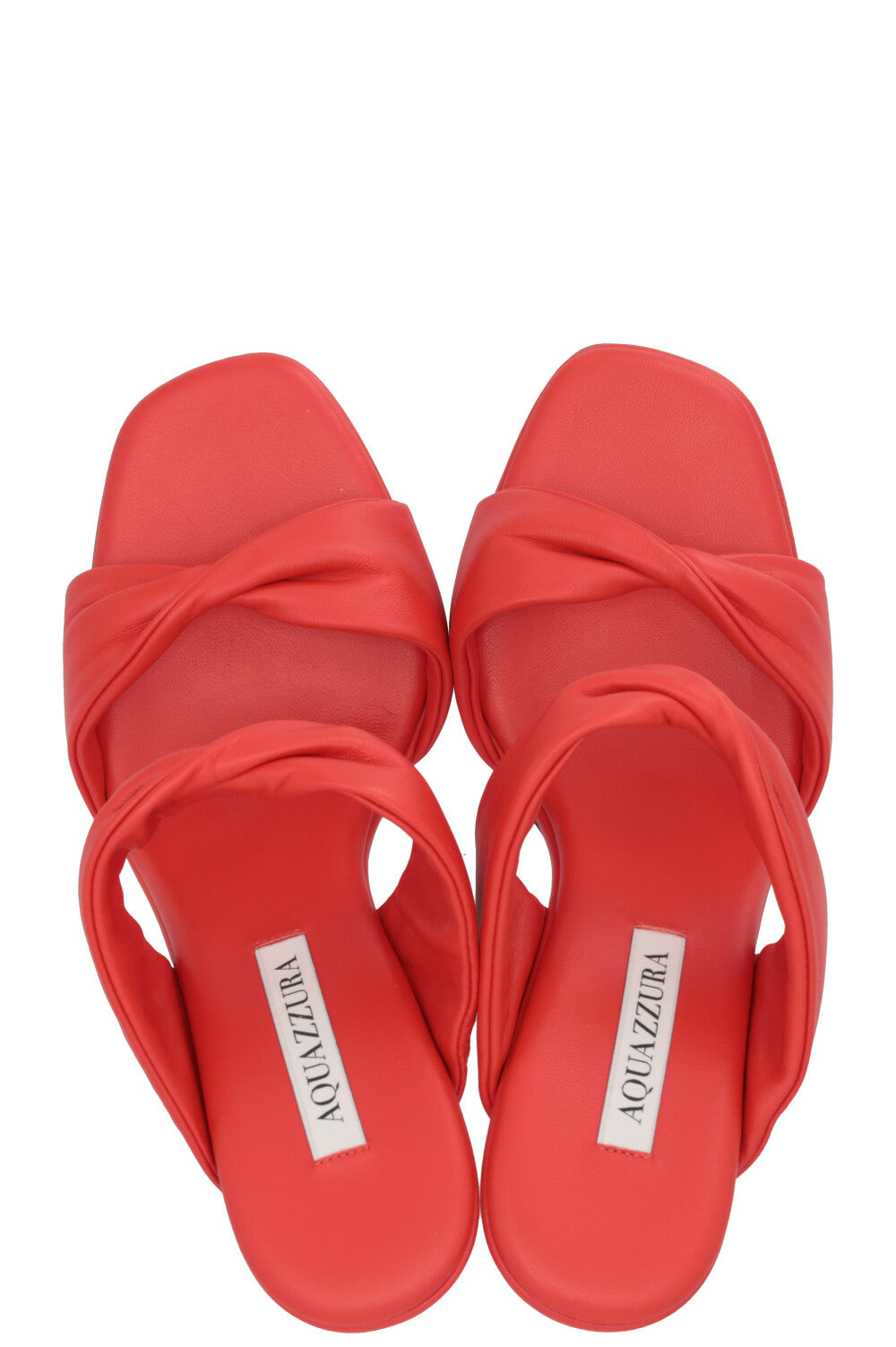 AQUAZZURA Twist Sandal Heels 95 Strawberry