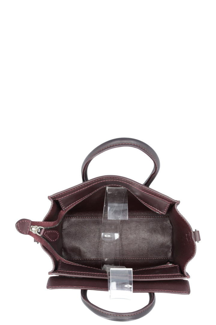CÉLINE Nano Luggage Crossbody Bag Bordeaux