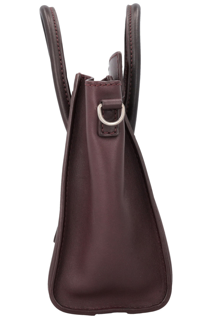 CÉLINE Nano Luggage Crossbody Bag Bordeaux