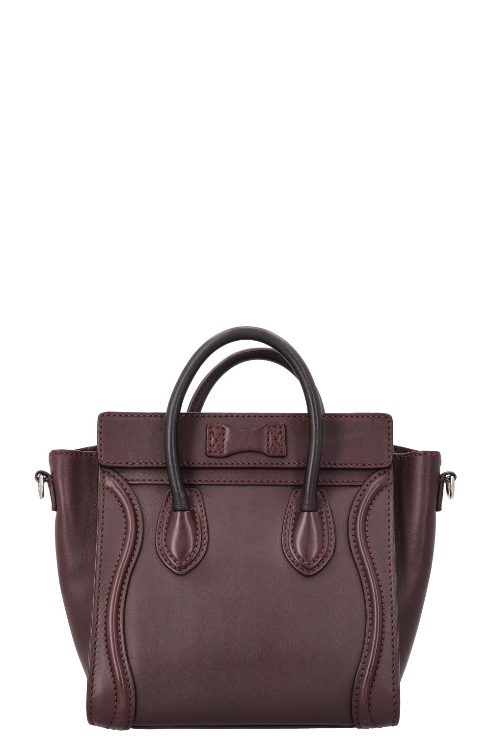 CÉLINE Nano Luggage Crossbody Bag Bordeaux