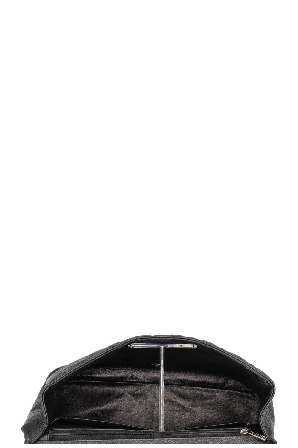 CHANEL Single Flap Bag Caviar Black