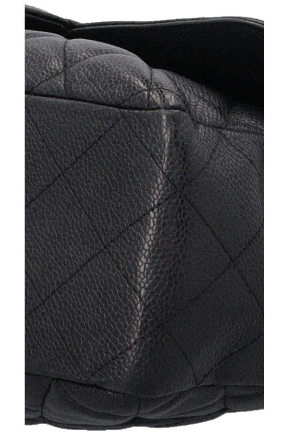 CHANEL Single Flap Bag Caviar Black