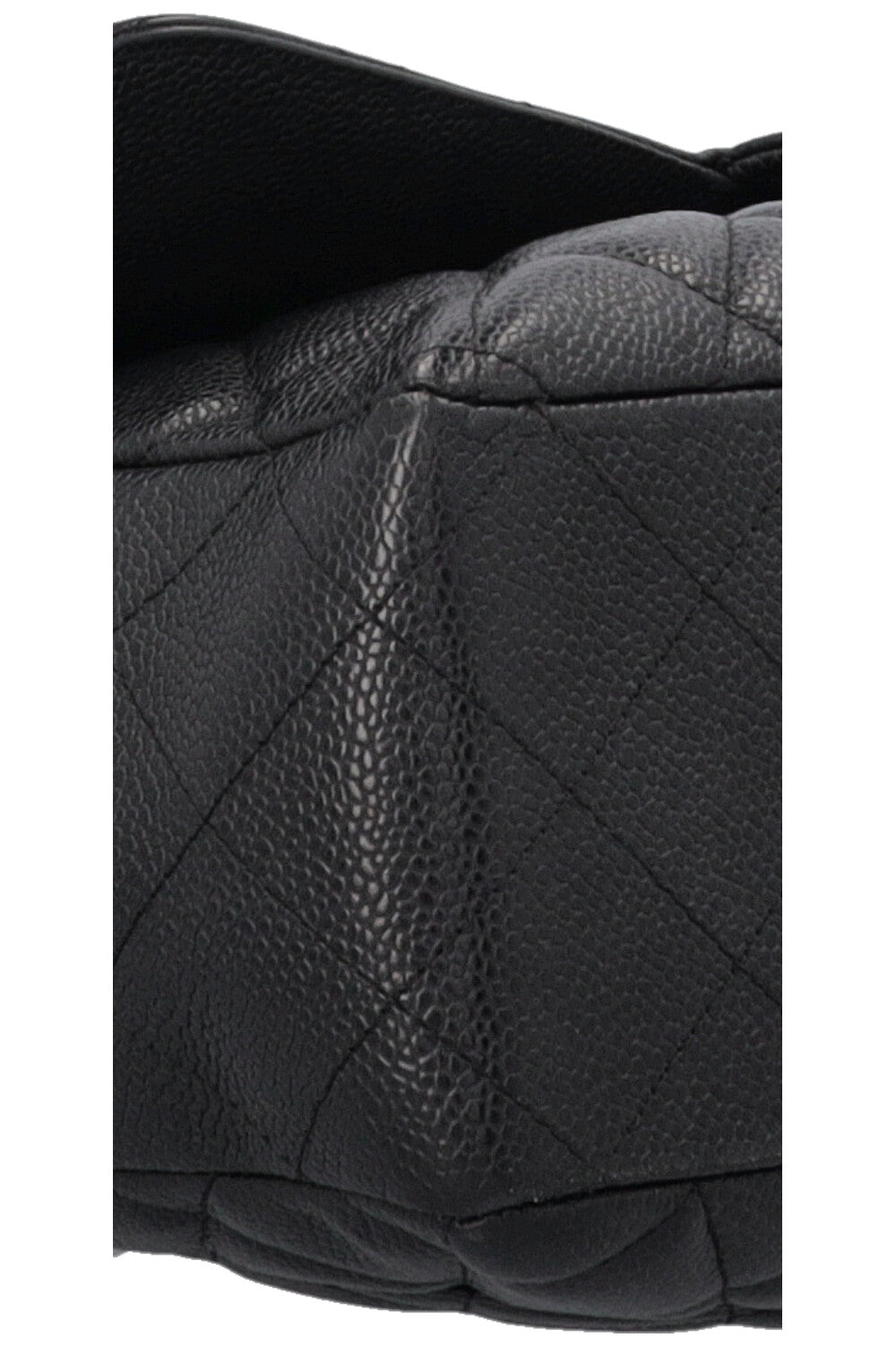 CHANEL Single Flap Bag Caviar Black