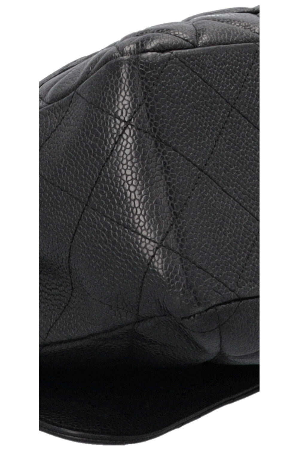 CHANEL Single Flap Bag Caviar Black