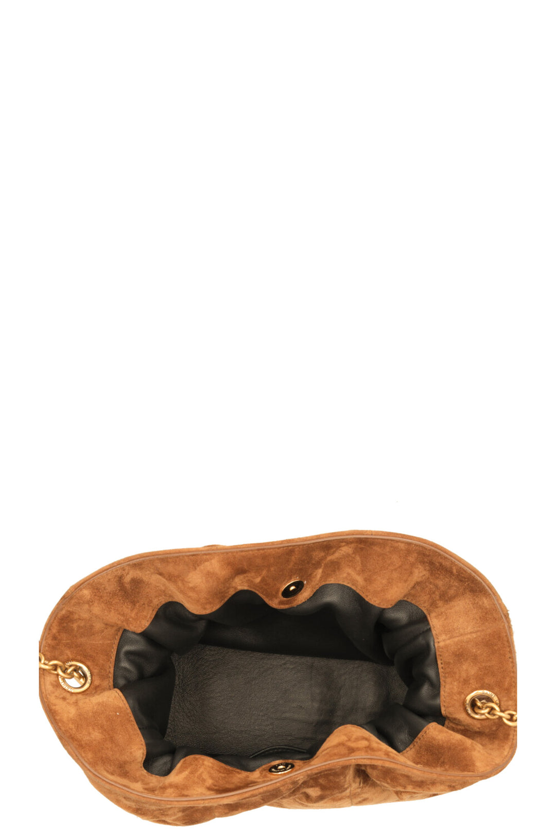 SAINT LAURENT Sac bandoulière Jamie en daim Cognac