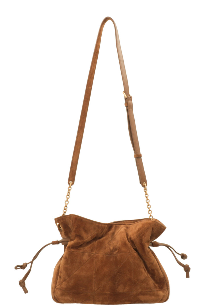 SAINT LAURENT Sac bandoulière Jamie en daim Cognac