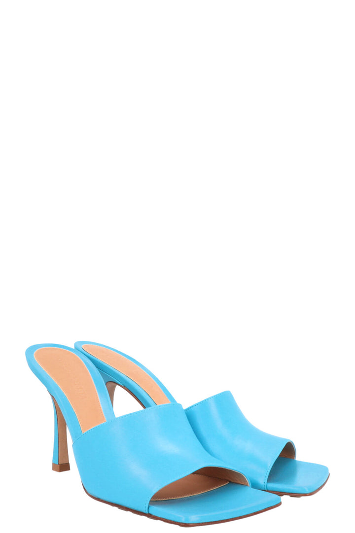 BOTTEGA VENETA Stretch Mules Leather Blue