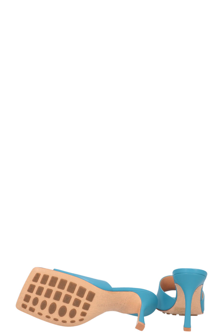 BOTTEGA VENETA Stretch Mules Leather Blue